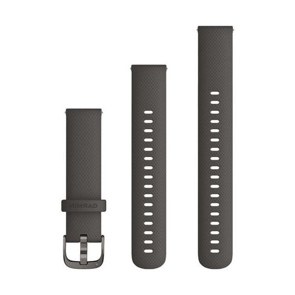 Garmin Silikonarmband -   Garmin 18 mm Anschluss - Graphite
