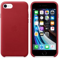 Apple Leder-Case für das Apple iPhone SE (2022 / 2020) - Red