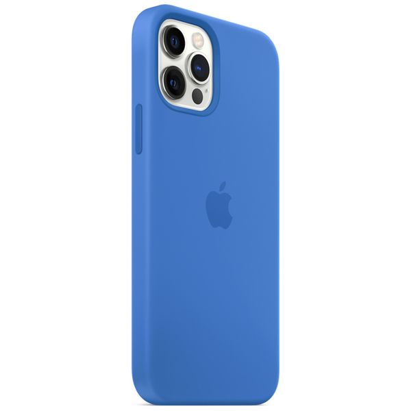 Apple Silikon-Case MagSafe Apple iPhone 12 (Pro) - Capri Blue