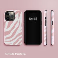 Selencia Vivid Back Cover Apple iPhone 13 Pro - Colorful Zebra Old Pink