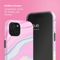 Selencia Vivid Rückabdeckung mit MagSafe Apple iPhone 15 - Pastel Lipstick Marble
