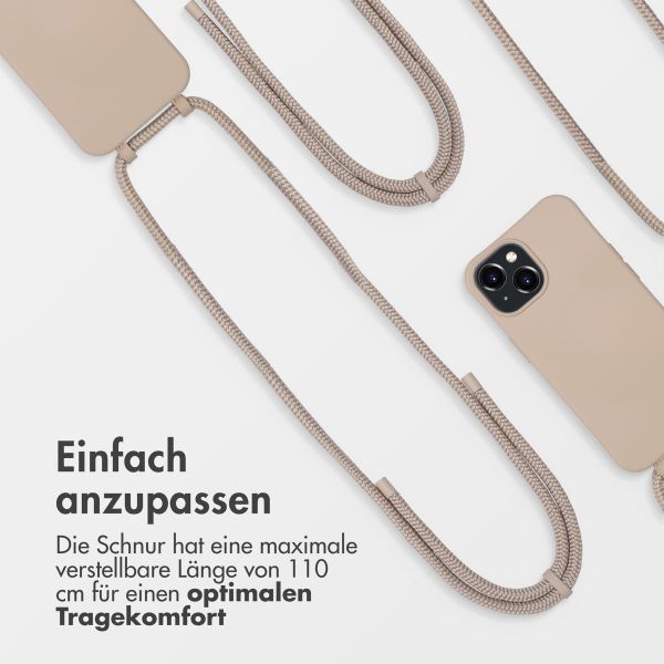 imoshion Color Backcover mit abnehmbarem Handykette und MagSafe Apple iPhone 15 - Nude