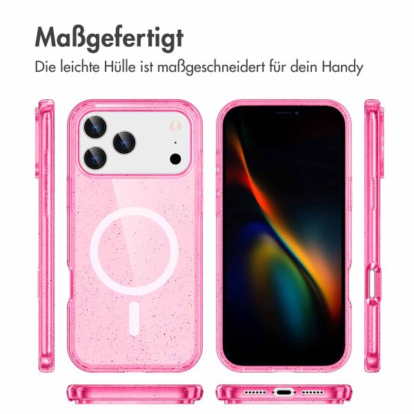 imoshion Sparkle Back Cover mit MagSafe Apple iPhone 17 Pro - Rosa