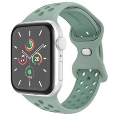 imoshion Silikon Sport⁺ Armband für  Apple Watch | 38/40/41/42 mm - Größe S/M - Light Green & Green