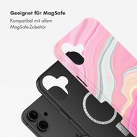 Selencia Vivid Tough Back Cover mit MagSafe für das iPhone 16 - Pastel Lipstick Marble