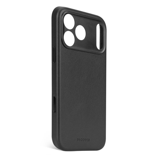 Decoded Leather Backcover MagSafe Apple iPhone 17 Pro - Schwarz