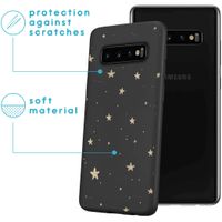 imoshion Design Hülle für das Samsung Galaxy S10 - Sterne / Schwarz