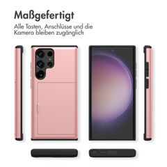 imoshion Backcover mit Kartenfach Samsung Galaxy S23 Ultra - Rosé gold