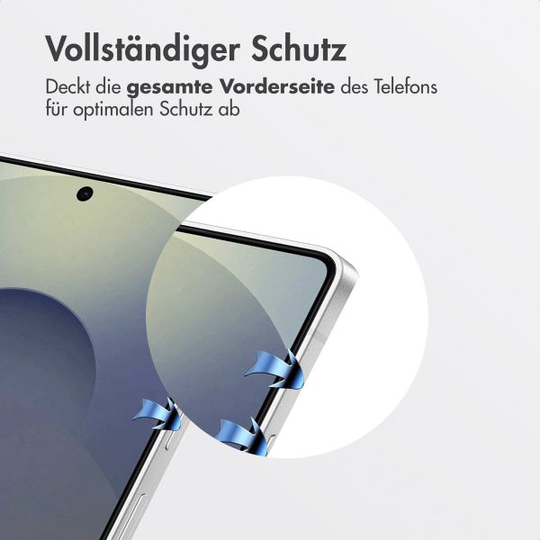 Accezz Gehärteter Glas-Schutz + Applikator Samsung Galaxy S25 Ultra