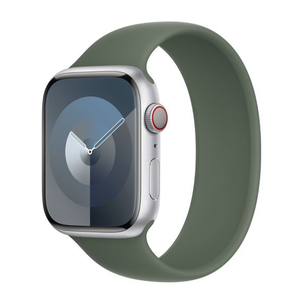 Apple 3 Pack Silikon Solo Loop für Apple Watch | 44/45/46/49 mm - Größe 7 - Sunglow/ Winter Blue/ Cypress