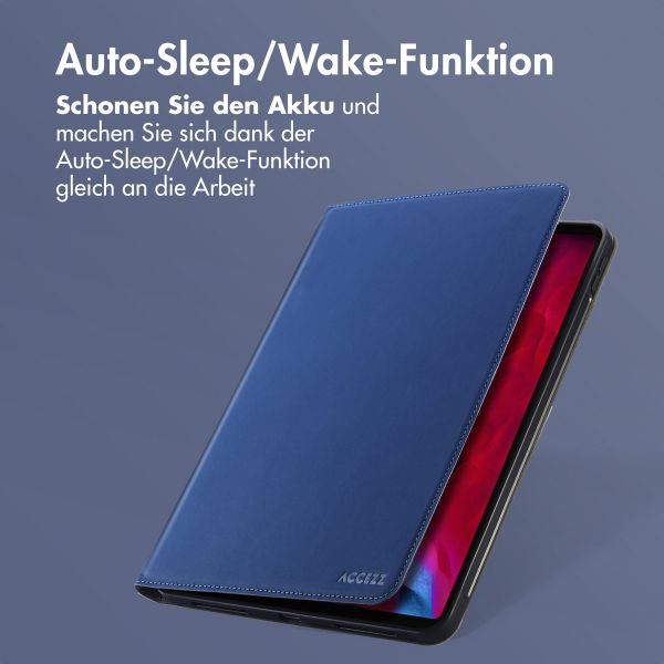 Accezz Classic Klapphülle Apple iPad Pro 12.9 (2022) / Pro 12.9 (2021) / Pro 12.9 (2020) - Dunkelblau