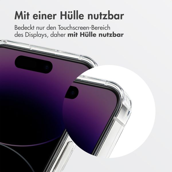 Accezz Sichtschutz-Schutzglas mit Applikator Apple iPhone 13 / 13 Pro / 14 / 16e