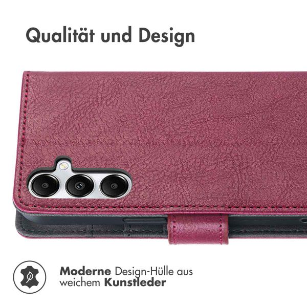 imoshion Luxuriöse Klapphülle Samsung Galaxy S24 / S25 - Bordeaux