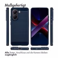 imoshion Brushed Back Cover Xiaomi Poco X7 Pro - Dunkelblau