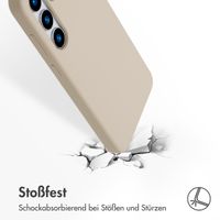 Accezz Liquid Silikoncase mit MagSafe Samsung Galaxy S25 Plus - Stone