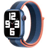 Apple Sport Loop Armband für das  Apple Watch Series 1 t/m 9 / SE (38/40/41 mm) | Series 10 / 11 (42 mm) - Blue Jay/Abyss Blue
