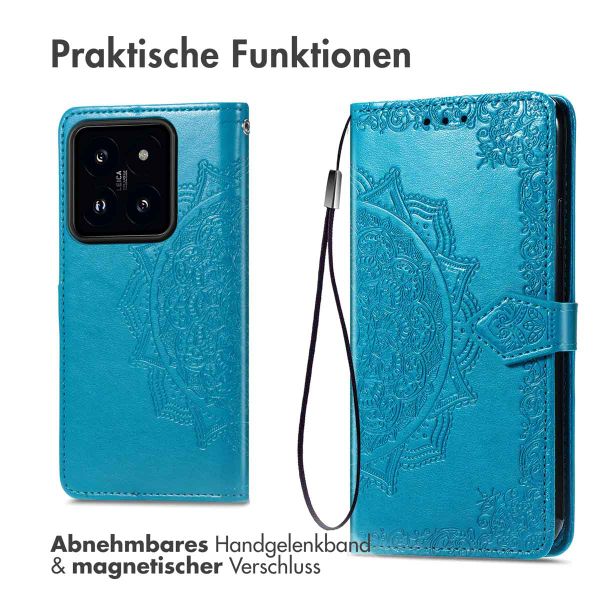 imoshion Mandala Klapphülle Xiaomi 14 - Türkis