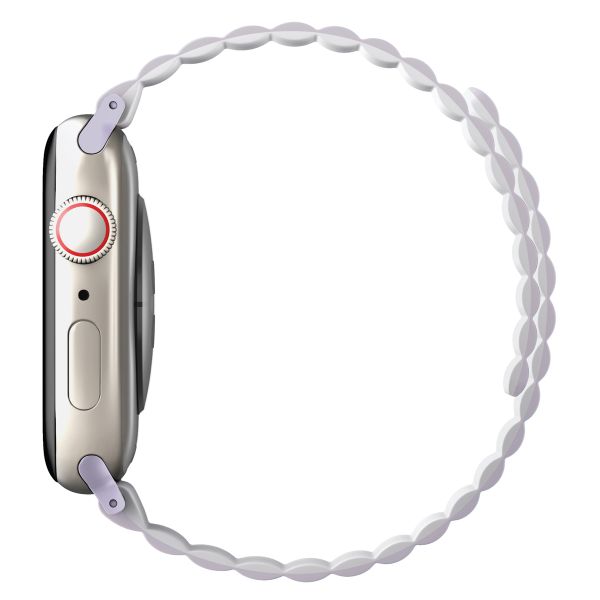 Uniq Revix doppelseitiges Armband für die Apple Watch Series 1 bis 9 / SE (38/40/41 mm) | Series 10 (42 mm) - Flieder/Weiß