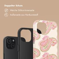 Selencia Vivid Back Cover Apple iPhone 15 - Paisley Blush