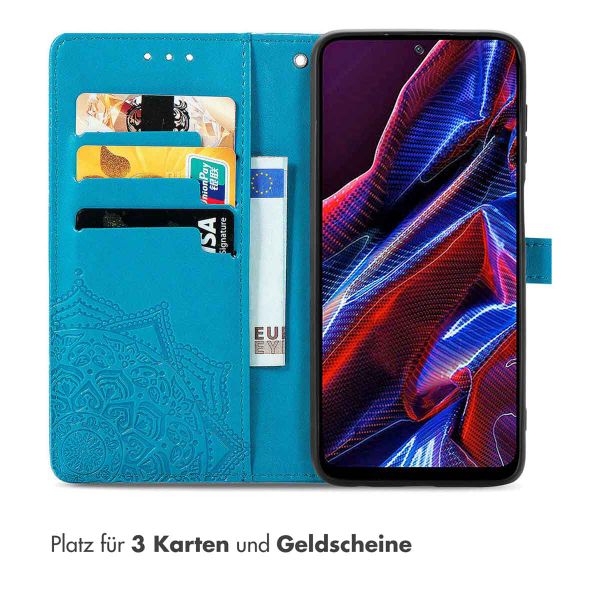 imoshion Mandala Klapphülle für das Xiaomi Poco X5 5G - Türkis