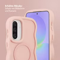 Selencia Wavy Backcover mit MagSafe Samsung Galaxy A36 / A56 - Soft Pink