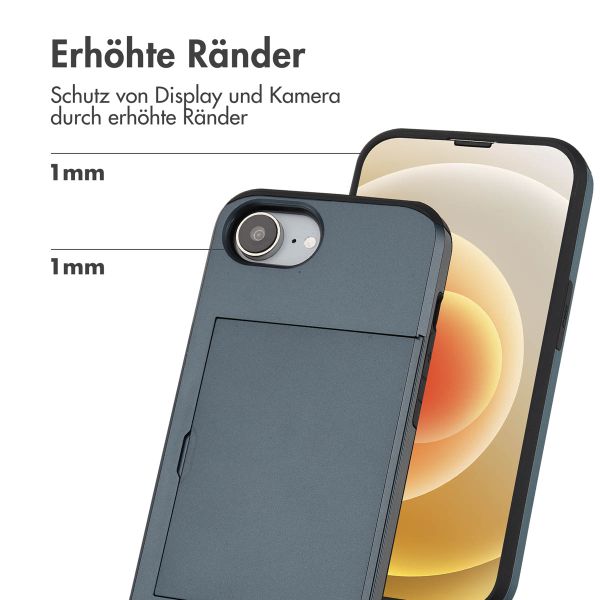 imoshion Backcover mit Kartenfach iPhone 16e - Dunkelblau