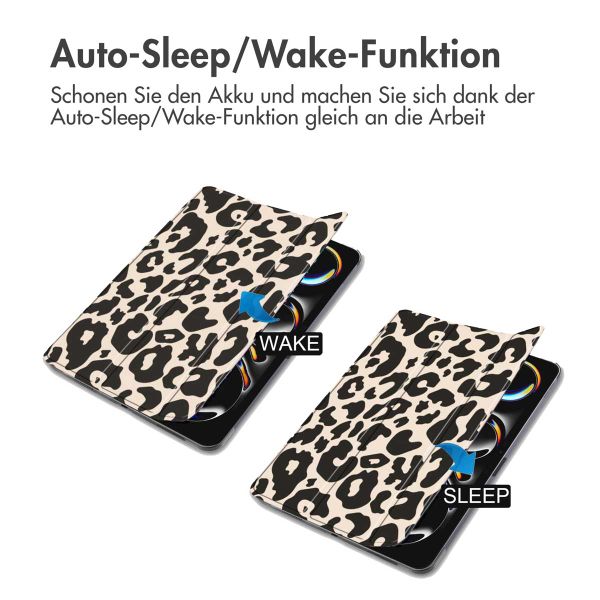 imoshion Design Trifold Klaphülle Apple iPad Pro 13 (2024) M4 - Leopard