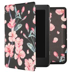 imoshion Design Slim Hard Case Klapphülle Tolino Page 2 - Blossom Watercolor Black