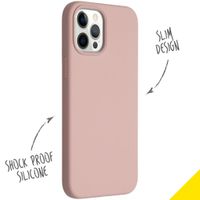 Accezz Liquid Silikoncase Apple iPhone 12 Pro Max - Rosa