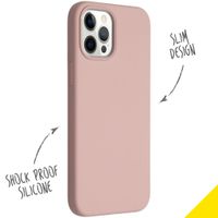 Accezz Liquid Silikoncase für das iPhone 12 Pro Max - Rosa