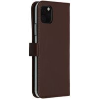 Selencia Echtleder Klapphülle Braun für das Apple iPhone 11 Pro Max