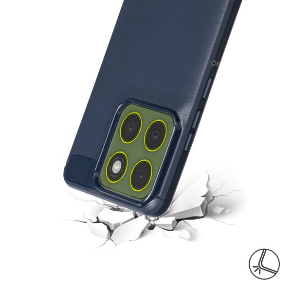 imoshion Brushed Back Cover Motorola Edge 70 - Dunkelblau