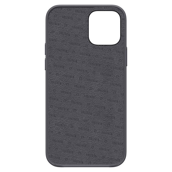 Valenta Luxe Leather Backcover für iPhone 12 Pro Max - Grau