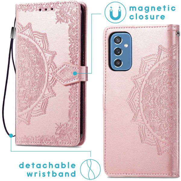 imoshion Mandala Klapphülle für das Samsung Galaxy M52 - Rose Gold