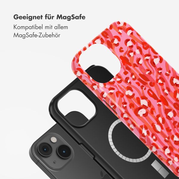 Selencia Vivid Tough Back Cover mit MagSafe für das iPhone 14 - Wild Spots Lipstick