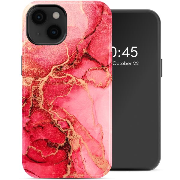 Selencia Vivid Tough Back Cover mit MagSafe für das iPhone 14 - Rosy Marble