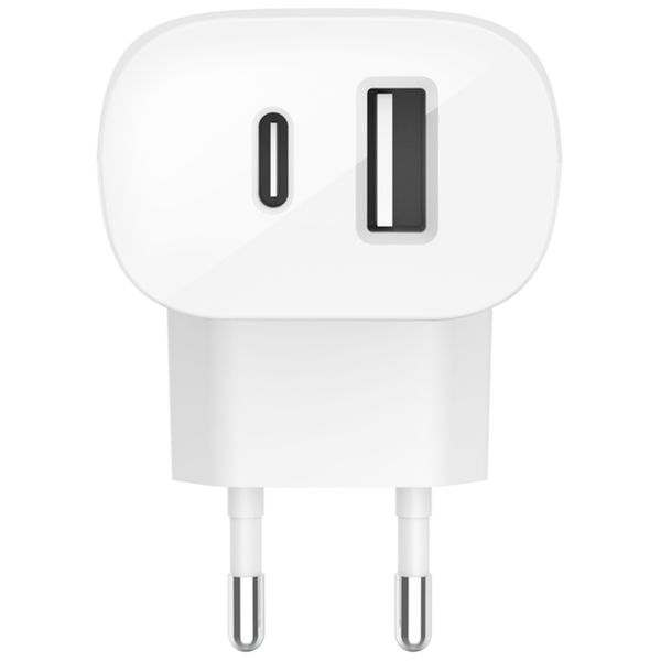 Belkin ﻿Boost↑Charge™ Dual USB -C (25 W) und USB-A (12 W) Wall Charger - 37 W - Weiß