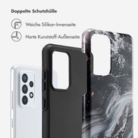 Selencia Vivid Tough Back Cover für das Samsung Galaxy A52(s) (5G/4G) - Chic Marble Black