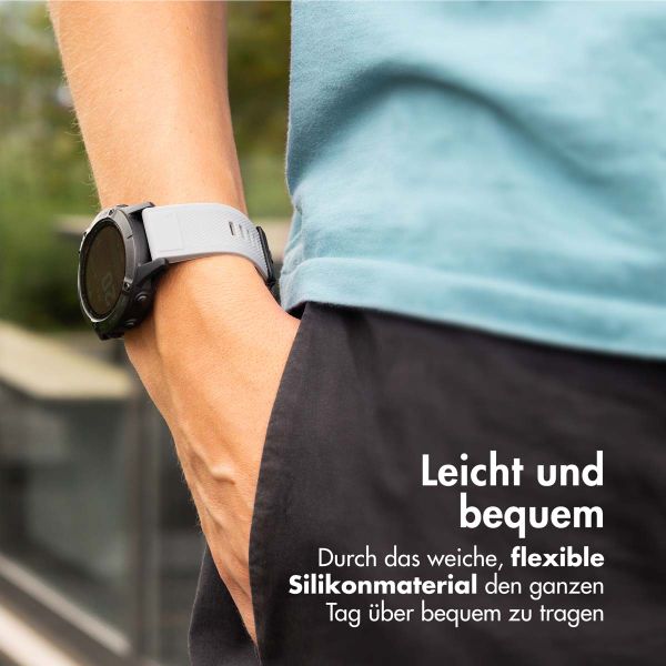 imoshion QuickFit® Silikonarmband -   Garmin 26 mm Anschluss - Grau