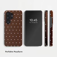 Selencia Vivid Rückabdeckung mit MagSafe Samsung Galaxy S26 Ultra - Happy Dots Chocolate