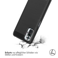 imoshion Brushed Back Cover Xiaomi Redmi Note 10 (5G) - Schwarz