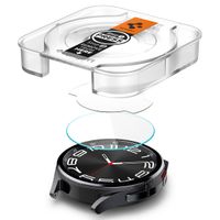 Spigen EZ FIT Glas.tR Displayschutzfolie mit Applikator für die Samsung Galaxy Watch 6 Classic - 43 mm - Transparent