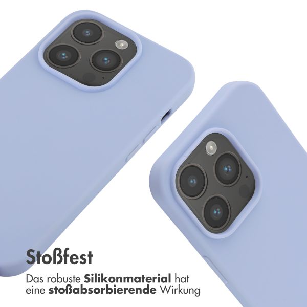 imoshion Silikonhülle mit Band für das iPhone 14 Pro - Violett