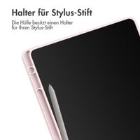 imoshion Trifold Hardcase Klapphülle Samsung Galaxy Tab S9 11.0 Zoll / Tab S10 FE / S9 FE 10.9 Zoll - Rosa