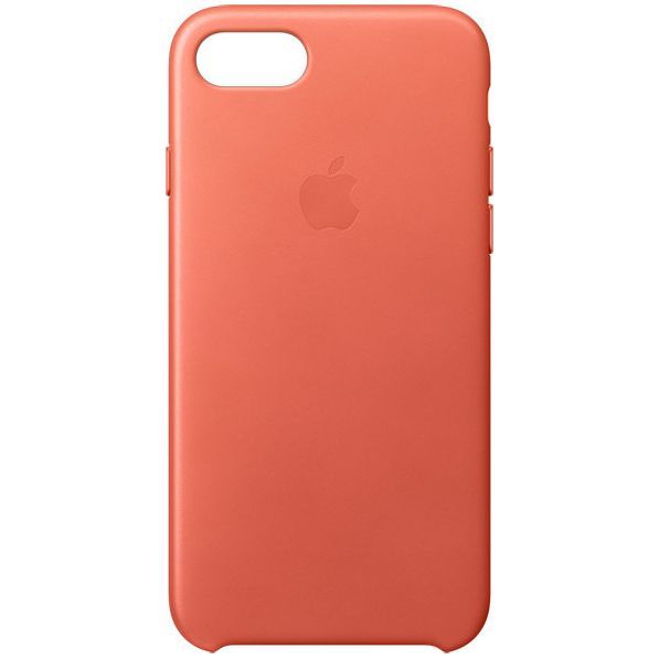 Apple Leder-Case Orange für das iPhone SE (2022 / 2020) / 8 / 7