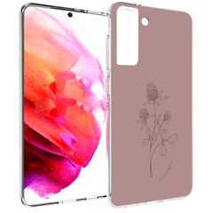 imoshion Design Hülle Samsung Galaxy S21 FE - Floral Pink