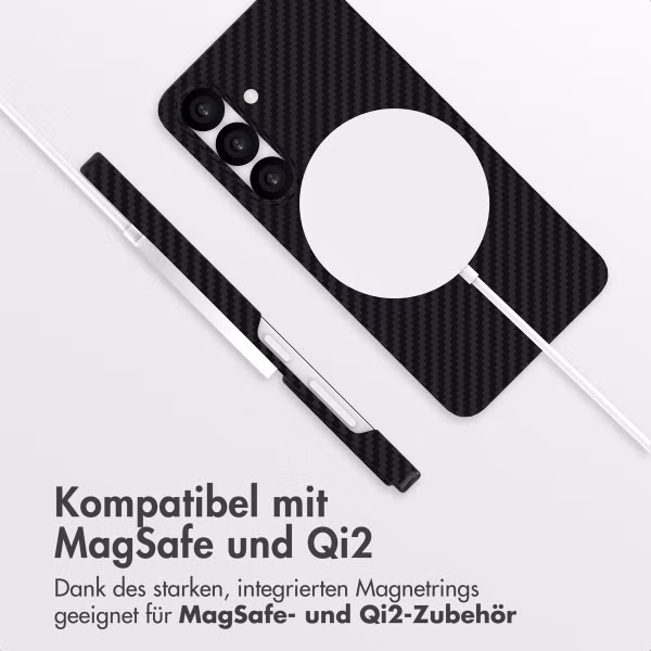 Accezz MagSafe Kevlar Hülle Samsung Galaxy S25 Plus - Schwarz