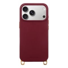 Selencia Rivièra Backcover mit MagSafe mit abnehmbaren Haken Apple iPhone 17 Pro Max - Bold Burgundy