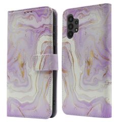 imoshion Design Klapphülle Samsung Galaxy A13 (4G) - Purple Marble