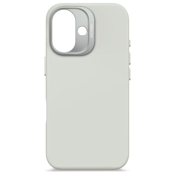 Decoded Silikon-Case MagSafe für das iPhone 16 - Stone Grey